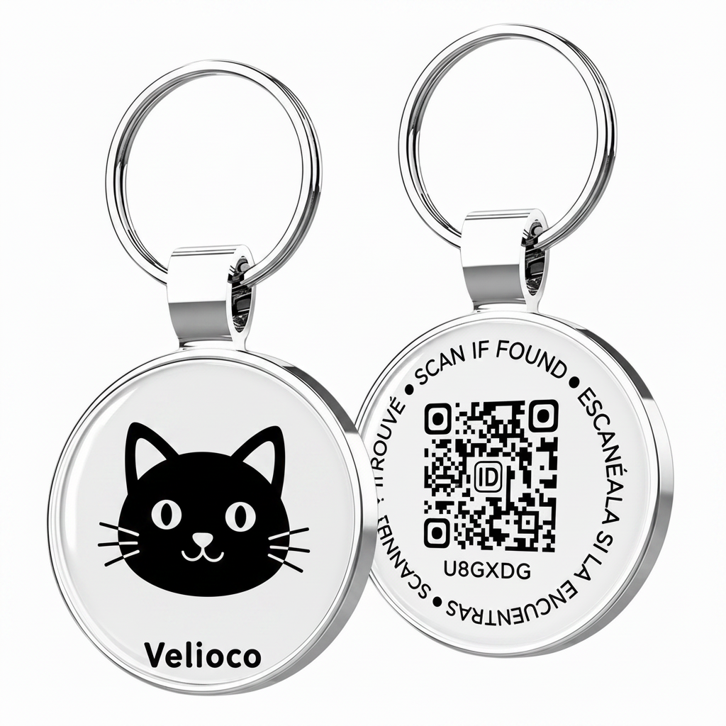 Smart QR Pet ID Tag – Personalized Dog & Cat Tag